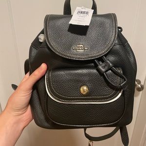 Black Coach Pennie 22 Backpack